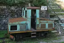 Die Tallok der Laaser Marmorbahn: ursprünglich 1930 als Akku-Lok ausgeliefert, später zunächst auf Oberleitungsbetrieb umgerüstet und in den 1980er Jahren zur Diesellok umgebaut 🕓 08.08.2018 | 10:04 Uhr