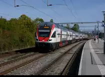 SBB - Triebzug RABe 511 019 bei der durchfahrt in Mies am 08.10.2020