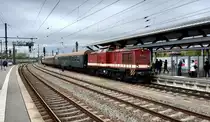 PRESS 204 347-9 bei der Bereitstellung des DPE 31394, am 10.10.2020 in Erfurt Hbf. Die Geburtstagssonderfahrt ging über Straußfurt, die Pfefferminzbahn, Saalfeld und Arnstadt zurück nach Erfurt Hbf.