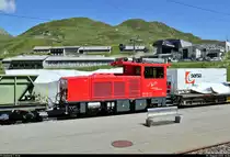 HGm 2/2 701 ist im Bahnhof Oberalppass (CH) zwischen Güterwagen abgestellt.
Aufgenommen aus einem Zugfenster.

🧰 Matterhorn-Gotthard-Bahn (MGB)
🚩 Bahnstrecke Brig–Disentis/Mustér (Furka-Oberalp-Bahn (FO) | 144)
🕓 5.8.2020 | 14:36 Uhr