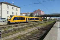 OberpfalzBahn 1648 203 steht am 22 September 2020 in Regensburg Hbf. 