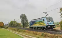 CD Cargo 388 010 auf Probefahrt nach Fulda am 14.10.2020 bei Hünfeld Nüst