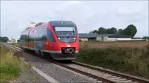 Die Euregiobahn (RB 20) im sonntäglichen Pendelverkehr zwischen Alsdorf und Stolberg 
(Rhl). Hier zu sehen bei Merzbrück in Broichweiden unweit von Würselen am 11.10.2020.