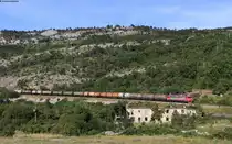 363 031 mit dem 41915 (Dunajská Streda-Koper tovorna) bei Zanigrad 11.9.20