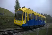 Wenige Fahrgäste nutzen an diesem regnerischen Tag die Standseilbahn ZAR.
11.10.2020 12:59 Uhr.
