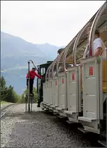 Auftanken -

Zwischenhalt an der Station Planalp der Breinz-Rothornbahn.

28.09.2013 (M)