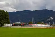 421 371-6 mit dem EC 195 bei Lauterach aus Lustenau kommend. 11.10.20