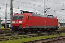 DB Lok 185 103-9 durchfährt solo den badischen Bahnhof. Die Aufnahme stammt vom 02.07.2020.