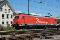 Lok 185 582-4 durchfährt den Bahnhof Pratteln. Die Aufnahme stammt vom 29.05.2020.