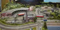 Den Bahnhof Willach im Maßstab 1:87 wurde in Raum Nr. 3 präsentiert. (Museum der Ischler Bahn in Mondsee, August 2020)