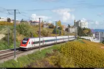 SBB ICN RABDe 500 042 am 24. Oktober 2020 als IC5 Zürich HB - Genève Aéroport bei Auvernier.