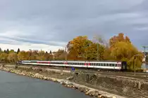 Da fährt der der Eurocity EC 194 nach Zürich in Lindau. 30.10.20