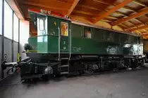 Die 1938 gebaute Elektrolokomotive 1245.516 war Mitte August 2020 im Lokpark Ampflwang zu sehen.