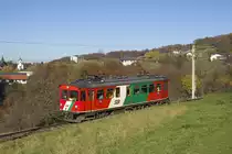 Am 7. November 2020 ist der STLB ET 2 als R 8603 von Feldbach nach Bad Gleichenberg unterwegs und konnte von mir bei Hofstätten fotografiert werden. 