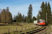 Chemins de fer du jura/CJ.
Herbstliche Impressionen eingefangen bei Le Creux-des-Biches am 13. September 2020.
Foto: Walter Ruetsch