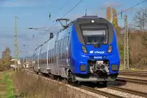 Am 14.11.2020 war ein neuer Talent3 von VLEXX von Trier nach Saarbrücken unterwegs, hier bei der Durchfahrt in Ensdorf Saar.
Bis zum Fahrplanwechsel im Dezember sollen ja alle Vlexx Talente am Start sein.
Bahnstrecke 3230