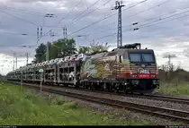 Nachschuss auf 185 602-0, die am Schluss eines Autotransportzugs (BLG Logistics Group AG & Co. KG) mit 185 599-8 angehängt ist und in Teutschenthal, Alte Ziegelei, Richtung Sangerhausen fährt.

🧰 Beacon Rail Leasing Limited (BRLL), vermietet an die HSL Logistik GmbH (HSL)
🚩 Bahnstrecke Halle–Hann. Münden (KBS 590)
🕓 6.9.2020 | 16:37 Uhr
