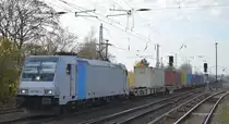 CFL Cargo Deutschland GmbH mit  185 690-5  [NVR-Nummer: 91 80 6185 690-5 D-Rpool] und Containerzug Richtung Frankfurt/Oder am 13.11.20 Bf. Berlin Hirschgarten.