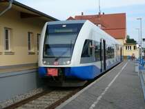UBB nach Peenem�nde am 21.7.2007 im Bahnhof Zinnowitz
