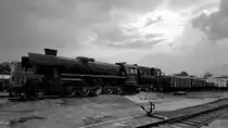 Die Dampflokomotive 52.7102 war Mitte August 2020 im Lokpark Ampflwang zu sehen.