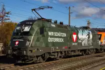 1116 182-7  Bundesheer  durch Dornbirn. 16.11.20