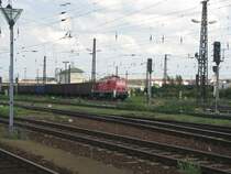 290 656-5 f�hrt einen G�terzug in Richtung Ablaufberg vom G�terbahnhof Dresden-Friedrichstadt.27.07.07.