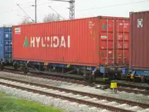Laggs im Chinacontainerzug,am 10.November 2020,in Bergen/Rügen.