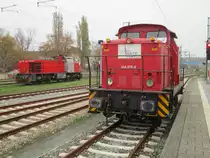 Die Gelegenheit nutzte ich,am 09.November 2020,in Bergen/Rügen als die aus Mukran gekommene BPRM 346 975 neben der 275 809 nebeneinander standen.