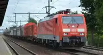 DB Cargo AG [D] mit  189 012-8  [NVR-Nummer: 91 80 6189 012-8 D-DB] und gemischtem Güterzug am 25.08.20 Bf. Dresden Strehlen.