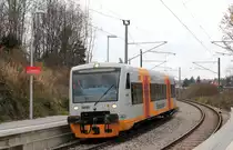 VT 433 als RB46 Böblingen-Holzgerlingen Bf am 20.11.2020 bei der Einfahrt in Böblingen Zimmerschlag. 