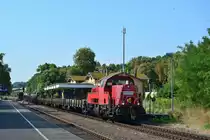 261 095-4 rauscht mit einem Güterzug durch Sandersleben gen Aschersleben.

Sandersleben 01.08.2018