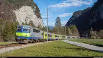 BLS Re 420 502 mit RE Interlaken Ost - Zweisimmen am 22. November 2020 bei Burgholz.