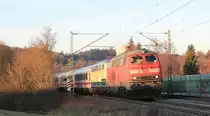 218 434+489 mit IC 2013 Dortmund-Oberstdorf am 21.11.2020 bei Westerstetten.