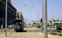 Straßenbahn Alexandria ATw 482 (?) am 10. Juni 1974. - Scan eines Farbnegativs. Film: Alfochrome-Ringfoto (= Sakuracolor R-100?). Kamera: Kodak Retina Automatic II.