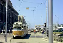 Alexandria SL 4 (DÜWAG/Kiepe-GT6 859 (ehem. Kopenhagen KS 859) am 10. Juni 1974. - Scan eines Farbnegativs. Film: Alfochrome-Ringfoto (= Sakuracolor R-100?). Kamera: Kodak Retina Automatic II.