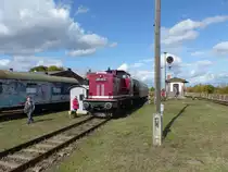 LOK OST 298 135-5 am 28.09.2019 beim Herbstfest im TBw Staßfurt. 