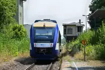 Nachschuss auf den HEX VT804 in Ditfurt in Richtung Thale.

Ditfurt 01.08.2018