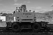 Warte  auf den Start zu den Bauarbeiten an der Hattinger Eisenbahnbrücke. (Oktober 2020)