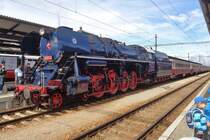 Am 22 September 2018 ist 498 106 mit ein Sonderzug in Ceske Budejovice ein getroffen.