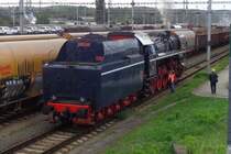 Gross-Albatross 498 106 macht sich fertig für einige Einsätze am der Tag der Eisenbahn 22 September 2018 in Ceske Budejovice.