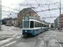 Linie 11 Wagennummer 2007  Enge  beim Schaffhauserplatz. Datum: 1. 12. 2020