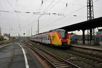 HLB Alstom Coradia Continental ET161 am 12.12.20 in Hanau Hbf 