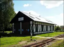 Lokschuppen - Museum am 30.August 2020 im Endbahnhof Nova Bystrice.