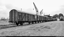 Mehrere alte Gepäckwagen der Gattung  Pwgs  fristen während des Herbstlokfests auf dem Gelände des Lokschuppen Staßfurt ihr Dasein.

🧰 Eisenbahnfreunde Traditionsbahnbetriebswerk Staßfurt e.V.
🕓 26.9.2020 | 10:50 Uhr