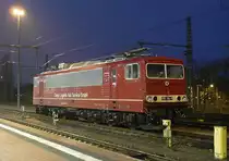 Cargo Logistik Rail Service GmbH 155 016 scheint in Dresden Hbf übernachten zu wollen; 16.12.2017
