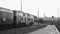 Zu meinen ersten Eisenbahnfotos gehört die (mit der Kamera meines Vaters gemachte) Aufnahme der Kreuzung zwischen dem  Heckeneilzug  E 1762 Bremen-Frankfurt (siehe Zuglaufschild) und N 4059 von Marburg nach Kassel in Frankenberg/Eder im Juni 1974. Der Eilzug muss verspätet gewesen sein, denn planmäßig fand die Kreuzung in Birkenbringhausen statt.