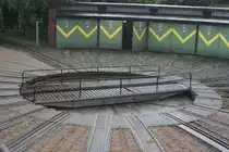 Impressionen aus dem Sommerurlaub 2020:Die Drehscheibe vom Depot Chabalis City im Swiss Vapeur Parc.

Bouveret, 16.07.2020