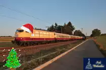Mit diesem Foto und mit meiner Lieblingslok möchte ich euch allen Frohe Weihnachten Wünschen. Hier zu sehen DB Museum 103 245-7 mit einen Sonderzug am 19.09.20 bei Bruchköbel 