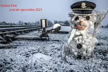 Mein Weichenwärter den mir H.P. vermacht hat und ich wünschen euch allen Frohe Weihnachten und gut Licht im neuen Jahr ! 
10.12.2020 bei Schwanberg