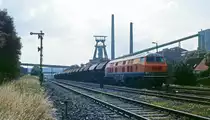 V 30 der Hersfelder Kreisbahn am 14.7.1986 im Werksbahnhof Hattorf.